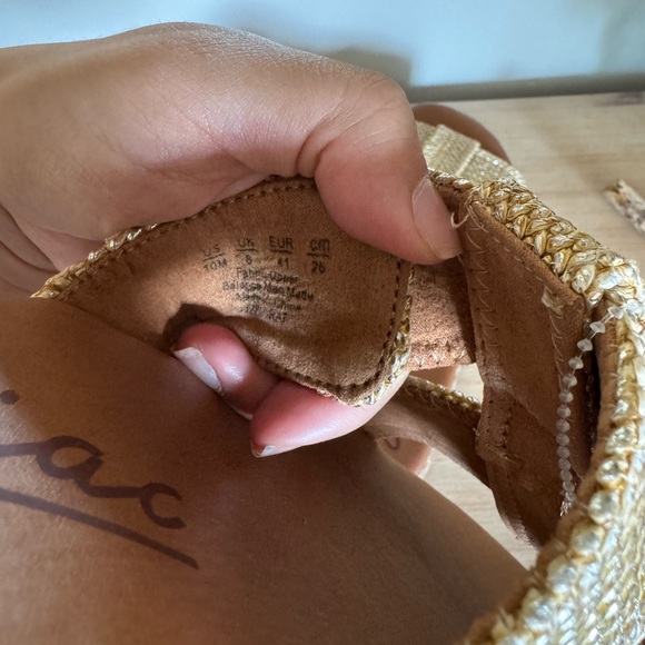 Zodiac Gold Espadrilles with Woven Texture - Picture 9 of 9